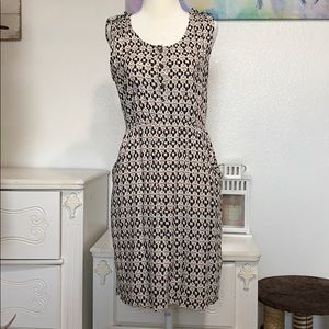 Vintage Casual Patterned Dress